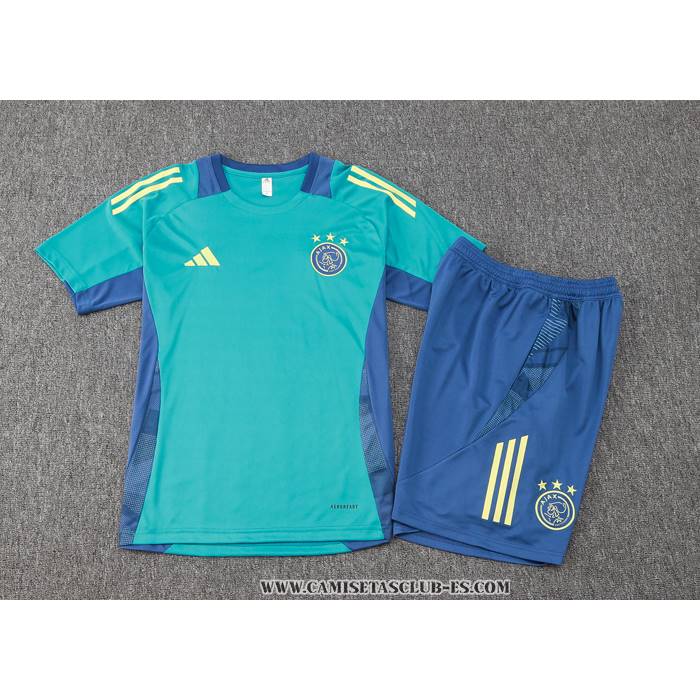 Chandal del Ajax 24-25 Manga Corta Verde - Pantalon Corto